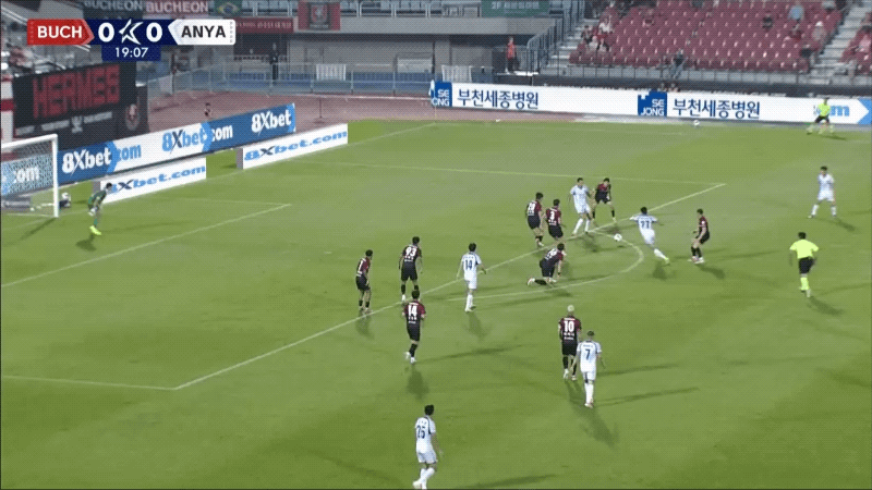 20'崔建柱破门! 富川FC 0- 1FC安养