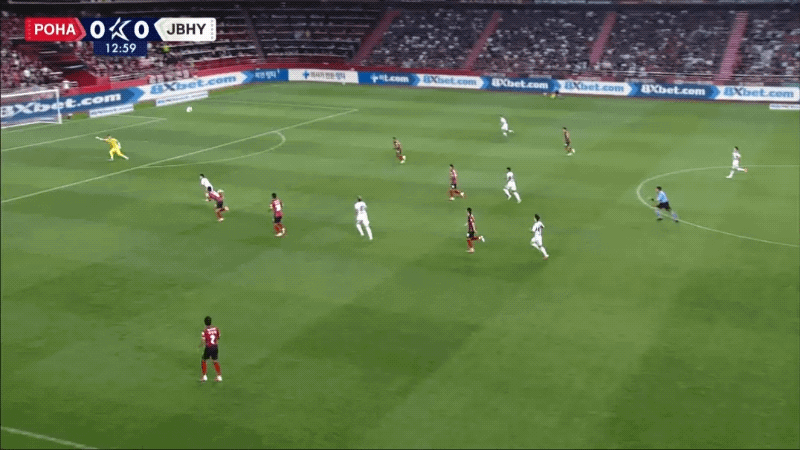 14'保劳斯卡斯破门! 浦项制铁 0- 1全北现代