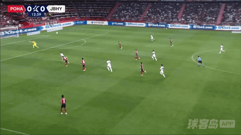 14'保劳斯卡斯破门! 浦项制铁 0- 1全北现代