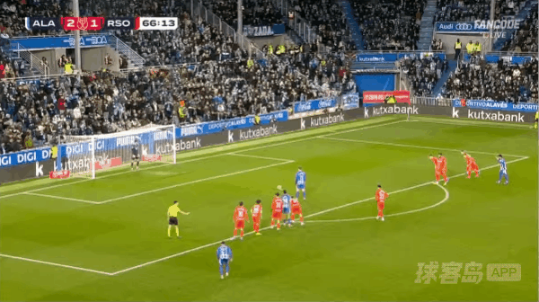 67'马丁内斯点球未进! 阿拉维斯 2- 1皇家社会