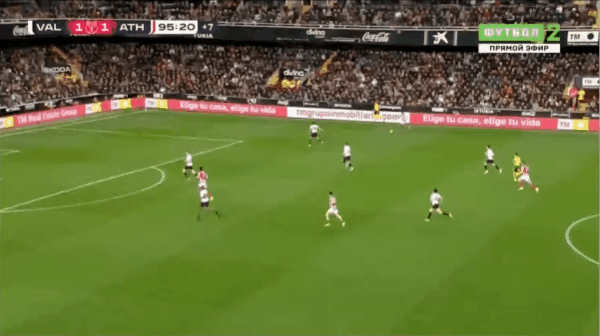 96'I.威廉姆斯破门! 瓦伦西亚 1- 2毕尔巴鄂竞技