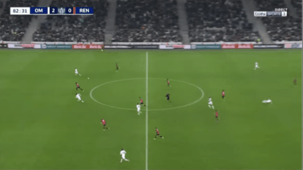 83'奥巴梅扬破门! 马赛 3- 0雷恩