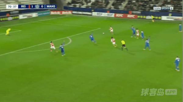 71'莱昂尼破门! 兰斯 2- 0勒芒