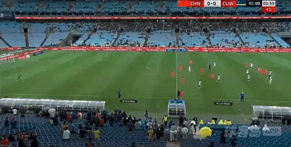 45'韦世豪破门! 中国 1- 0库拉索