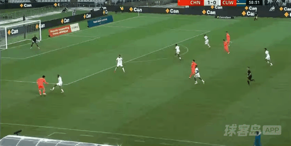 60'张玉宁破门! 中国 2- 0库拉索