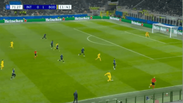 72'埃文森破门! 国际米兰 0- 2博德闪耀