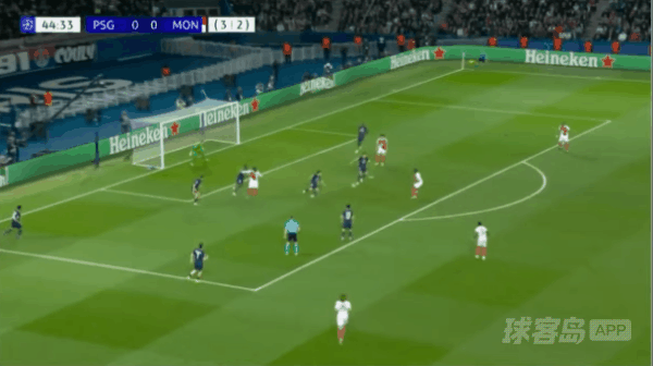45'阿克利乌什破门! 巴黎圣日耳曼 0- 1摩纳哥