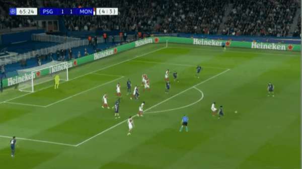 66'克瓦拉茨赫利亚破门! 巴黎圣日耳曼 2- 1摩纳哥