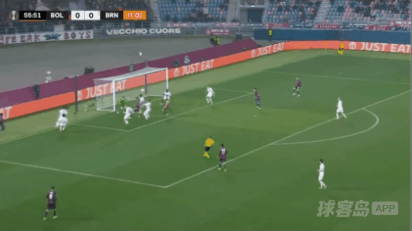 56'马里奥破门! 博洛尼亚 1- 0布兰