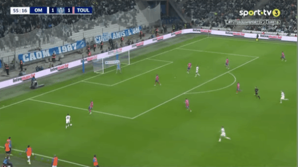 56'派尚破门! 马赛 2- 1图卢兹