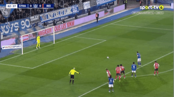 83'帕尼切利点球破门! 斯特拉斯堡 1- 0兰斯