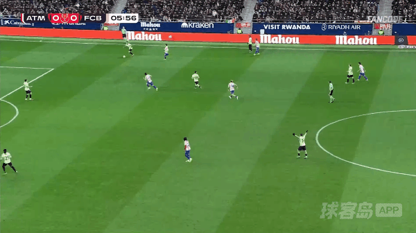 6'E.加西亚乌龙破门! 马德里竞技 1- 0巴塞罗那