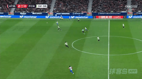 33'卢克曼破门! 马德里竞技 3- 0巴塞罗那