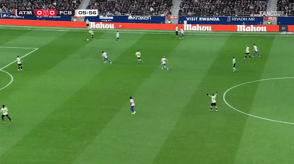 6'J.加西亚乌龙破门! 马德里竞技 1- 0巴塞罗那