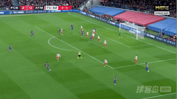 72'伯纳尔破门! 巴塞罗那 3- 0马德里竞技