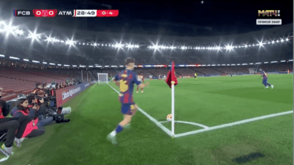 29'伯纳尔破门! 巴塞罗那 1- 0马德里竞技