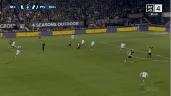 61'奥纳尔破门! 奈梅亨 3- 2埃因霍温