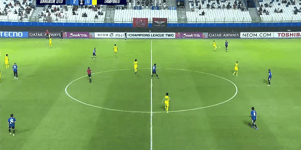 80'布哈吉尔破门! 曼谷联合队 2- 1淡宾尼斯队