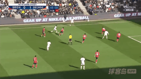 46'阿丁格拉破门! 韩国 0- 2科特迪瓦