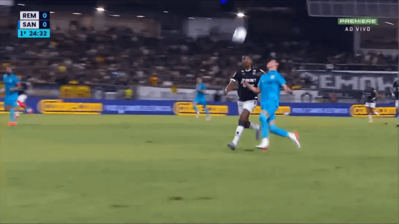 28'博尔赫斯惨遭直红! 瑞模贝雷 0- 0桑托斯