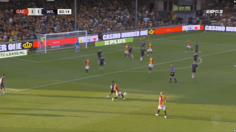 61'伦斯滕破门! 前进之鹰 2- 1威廉二世
