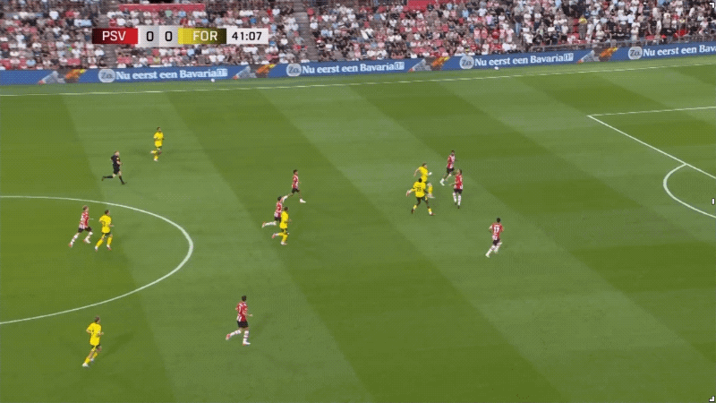 42'罗梅尼破门! 埃因霍温 0- 1福图纳