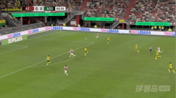 61'达尔破门! 阿尔克马尔 1- 0海牙