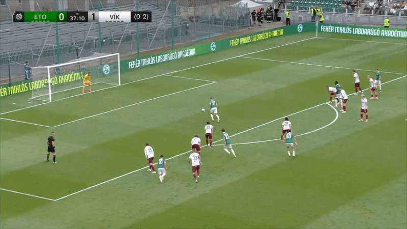 38'维塔利斯点球破门! 吉奥里 1- 1维京古尔