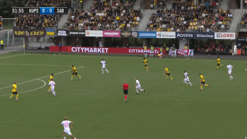 52'西米奇破门! 古比斯 0- 1萨巴赫