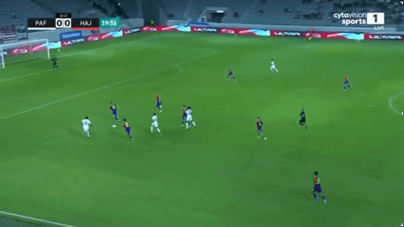 40'古加破门! 帕佛斯FC 1- 0斯普利特海杜克