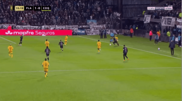 35'希门尼斯破门! 普拉腾斯 1- 0科金博