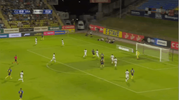 83'杜库利破门! 佩利根 1- 0阿拉拉特亚美尼亚