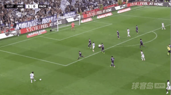 34'日夫科维奇破门! 安德莱赫特 1- 1塞萨洛尼基