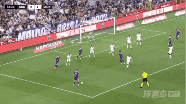 55'西坎破门! 安德莱赫特 3- 1塞萨洛尼基