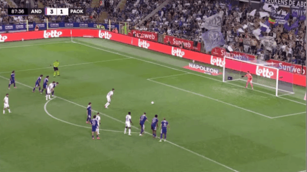 88'耶雷梅耶夫点球破门! 安德莱赫特 3- 2塞萨洛尼基