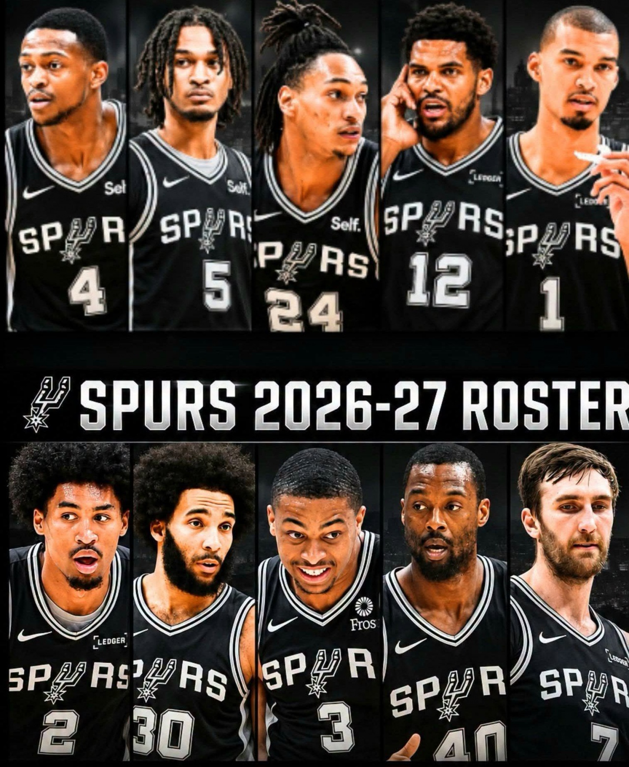 2026-27赛季NBA总经理大调查出炉:马刺力压雷霆成夺冠最大热门