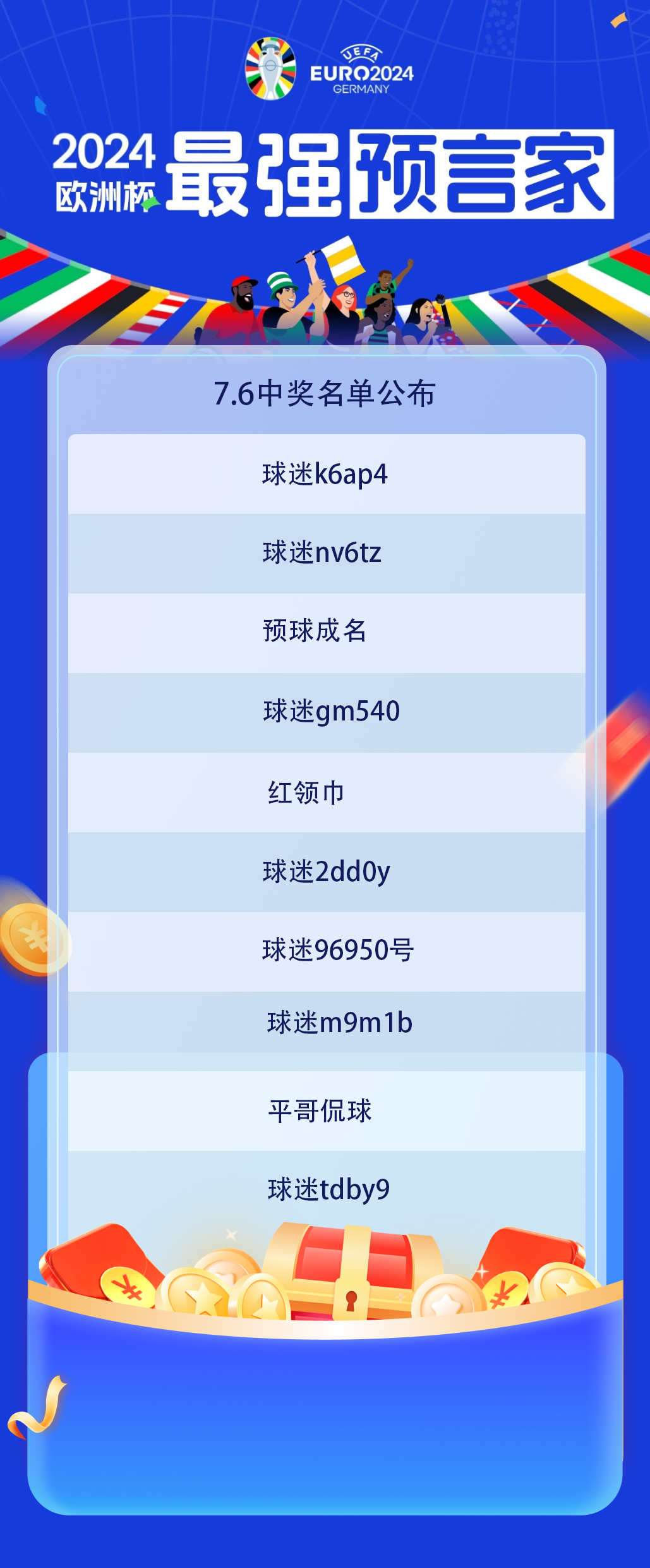 【7.6欧洲杯每日竞猜 瓜分1888球币】