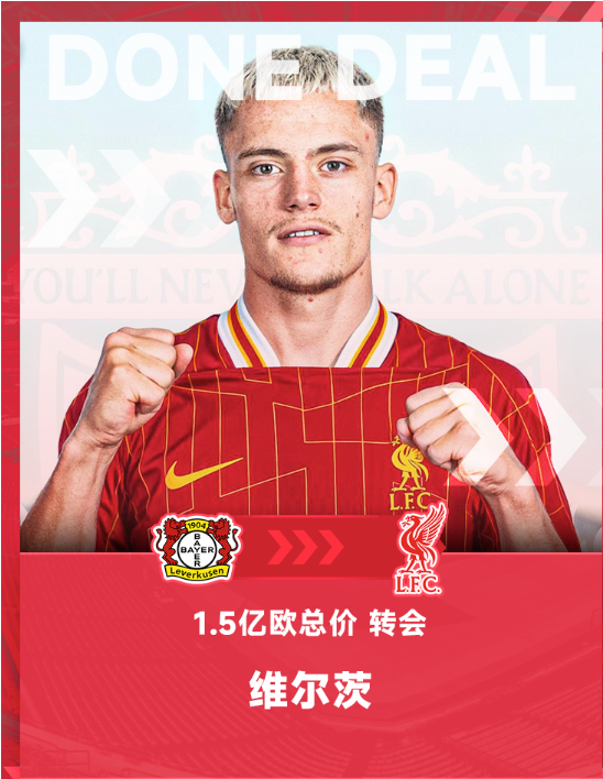 💡早报 维尔茨破纪录加盟利物浦