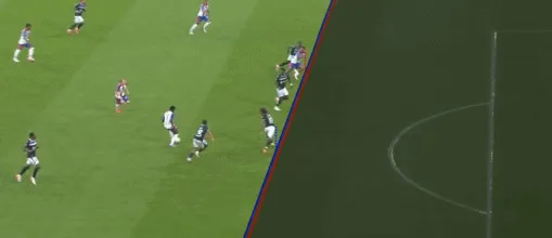 法甲战报努瓦马传射阿特卡梅破门里昂3比1欧塞尔
