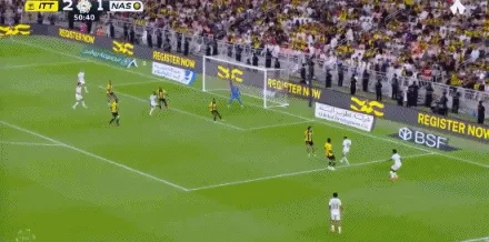 C罗vs吉达联合数据2射2正无缘进球传球成功率百分之百