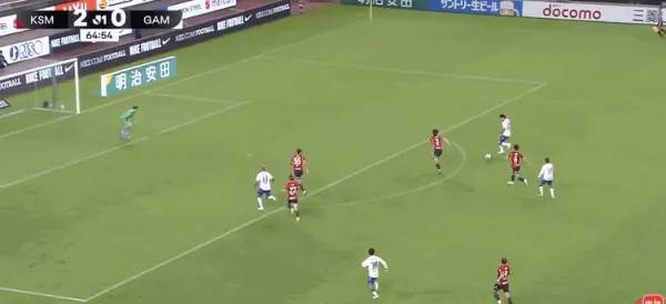 日职联战报莱奥头球破门一森纯黄油手鹿岛2比0大阪钢巴