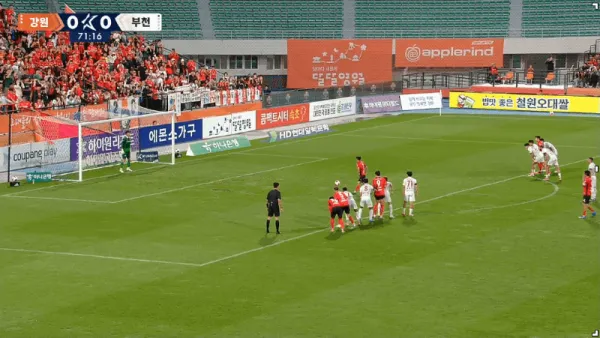 韩K联战报金健熙破门江原FC两球胜富川FC