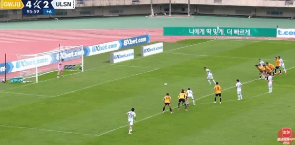 韩K联战报鲁亚独造四球光州FC4比3蔚山