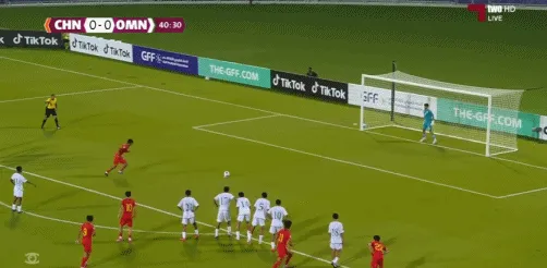 U17海湾杯半场国少2比0阿曼刘凯源点射