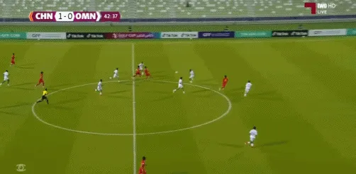 U17海湾杯半场国少2比0阿曼刘凯源点射