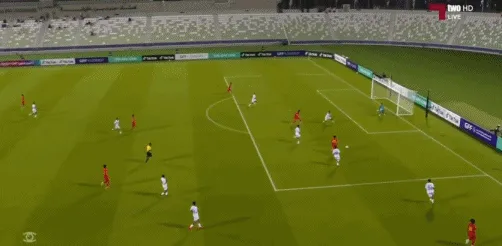 U17海湾杯半场国少2比0阿曼刘凯源点射