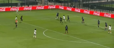 U17女足世界杯半场刘雨希建功中国女足1比0美国女足